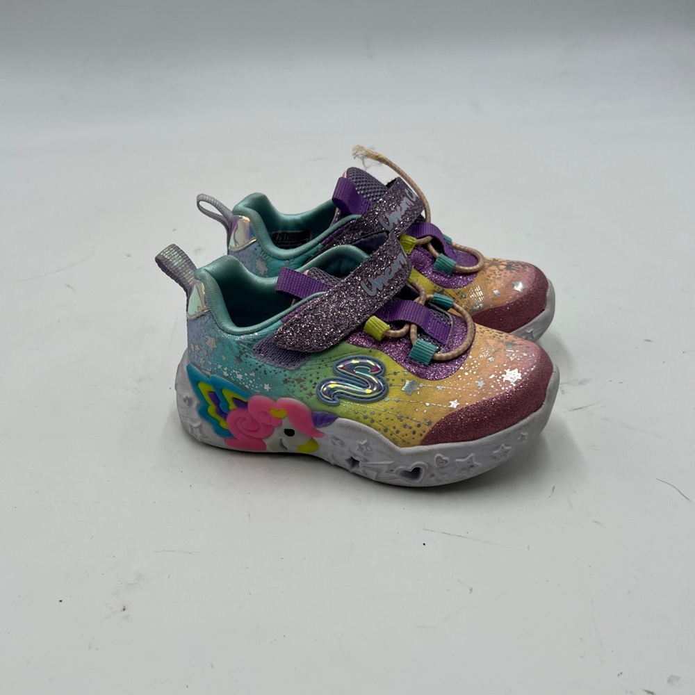Vibrant Multicolor Sneakers with Light-Up Soles and Comfortable Fit
